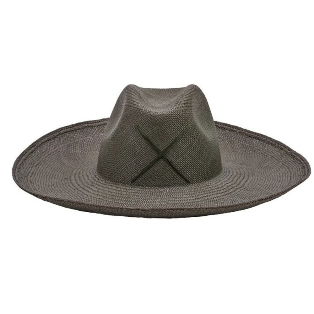 Artesano Rumi X Toquilla Straw Hat Size M Wide Brim Panama Green Resort Beach